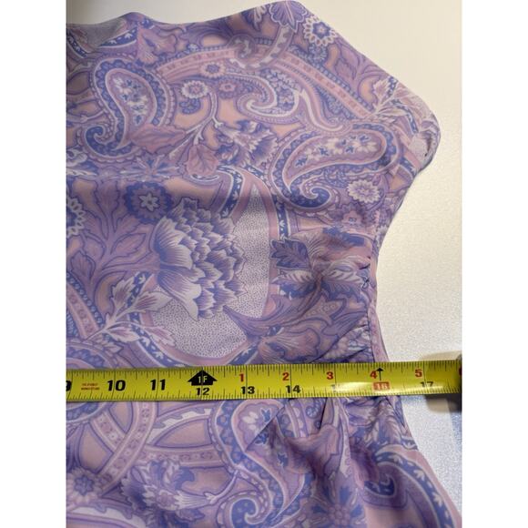 Lovers + Friends Keoni Dress Sz M Asymmetric Hi-Low Backless Dress Purple $238 - Picture 9 of 13